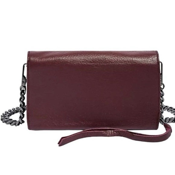 Aimee Kestenberg Convertible Cross-Body Bag _ Burgundy/Gunmetal - Picture 1 of 11